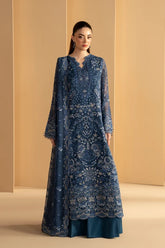 Lavish Premium - Purkashish - Embroidered Chiffon - Midnight Sapphire