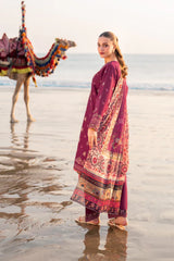 Xenia - Embroidered Lawn - REED