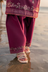 Xenia - Embroidered Lawn - REED