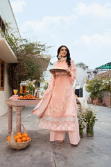 Naqsh - Lawn - Chikankari Festive - Peach Blossom - 00194