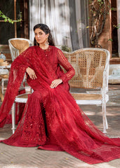 Akbar Aslam - Embellished Net - Gul Mohr
