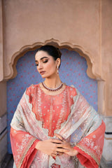 Inara - Aurelia Embroidered Organza - Corraline