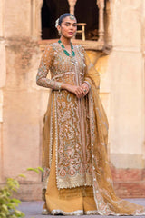 Afrozeh - Dastangoi - Embroidered Organza - Shafaq