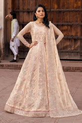 Zarif - Shehnai - Embroidered Net - HEER