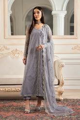 Zarif - Nafees - Embroidered Net - Merve