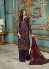 Zarif - Embroidered Chiffon - ZR-08 CYRAH