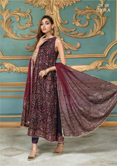 Zarif - Embroidered Chiffon - ZR-08 CYRAH