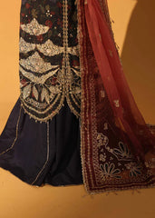 Aylin - Embellished Silk - Sapphire Dusk