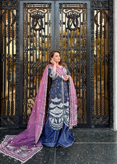 Aylin - Embellished Silk - Sapphire Dusk