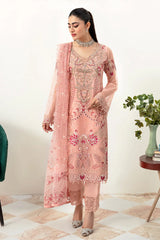 Ramsha - Minhal Embroidered Organza - M-1007