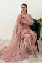 Ramsha - Minhal Embroidered Organza - M-1007
