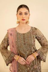 Ramsha - Minhal Vol-07 - Embroidered Organza - M-705