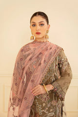 Ramsha - Minhal Vol-07 - Embroidered Organza - M-705