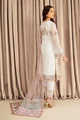 Ramsha - Minhal Vol-07 - Embroidered Organza - M-707
