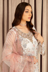 Ramsha - Minhal Vol-07 - Embroidered Organza - M-707
