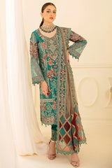 Ramsha - Minhal Vol-07 - Embroidered Organza - M-708