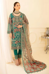 Ramsha - Minhal Vol-07 - Embroidered Organza - M-708