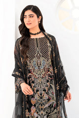 Ramsha - Minhal Embroidered Organza - M-803