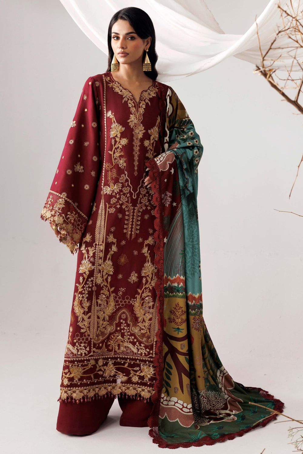 Naqsh Maroon Oak-00290