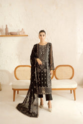 Ramsha - Sonehri - Embroidered Chiffon - BB 107