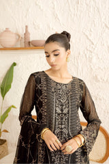 Ramsha - Sonehri - Embroidered Chiffon - BB 107