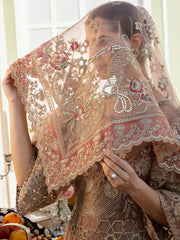 Imrozia Serene - Maia Embroidered Net - S-1070 Perle