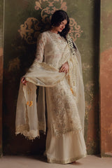 Zarposh - Jahanara Embroidered Organza - Roshanay