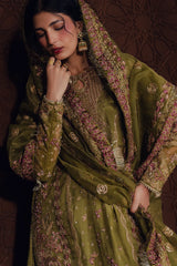 Zarposh - Jahanara Embroidered Organza - Zarmina