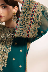 Zarif - Meraki - Embroidered Chiffon - Sarai