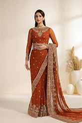 Zarif - Meraki - Embroidered Chiffon - Sawan