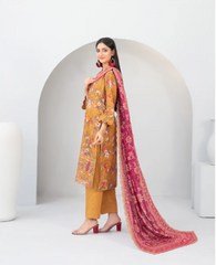 Tawakkal - Madea Print Embroidered Khaddar D-4772