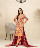 Tawakkal - Tarba Print Embroidered Dhanak D-5465