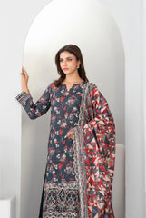 Tawakkal - Madea Print Embroidered Khaddar D-4770