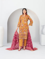 Tawakkal - Madea Print Embroidered Khaddar D-4772