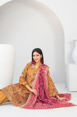 Tawakkal - Madea Print Embroidered Khaddar D-4772