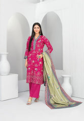 Tawakkal - Madea Print Embroidered Khaddar D-4778