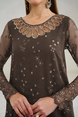 Baroque - Embroidered chiffon - UF-235