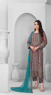 Tawakkal - Afa Embroidered Chiffon D-5107