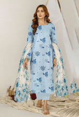 Humdum - Printed Slub Lawn - 04