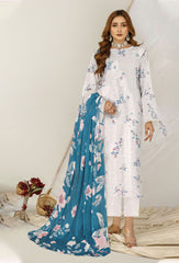 Humdum - Printed Slub Lawn - 05