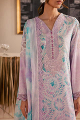 Nureh - Gardenia Print Embroidered Lawn - NSG-222