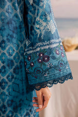 Nureh - Gardenia Print Embroidered Lawn - NSG-217