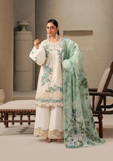 Elaf Premium - E-Craft Chikankari Lawn - EHC-1A VANILLA