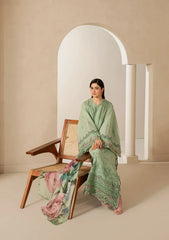 Elaf Premium - E-Craft Chikankari Lawn - EHC-4B ALOE