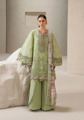 Elaf Premium - E-Craft Chikankari Lawn - EHC-6A BASIL