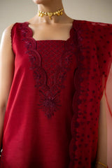 Korean rawsilk - Lune des fleurs - INES