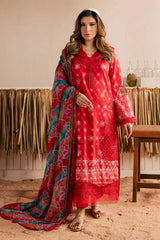 Nureh - Gardenia Print Embroidered Lawn - NSG-223