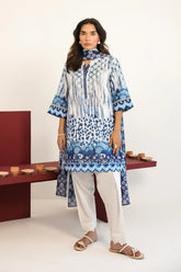LAWN - Rhea - Indigo Lattice