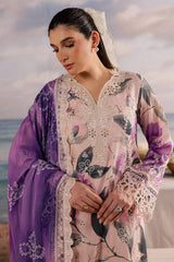 Nureh - Gardenia Print Embroidered Lawn- NSG-216