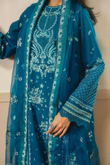 Ayzel - The Whispers '26 - Embroidered Lawn - OLIVE
